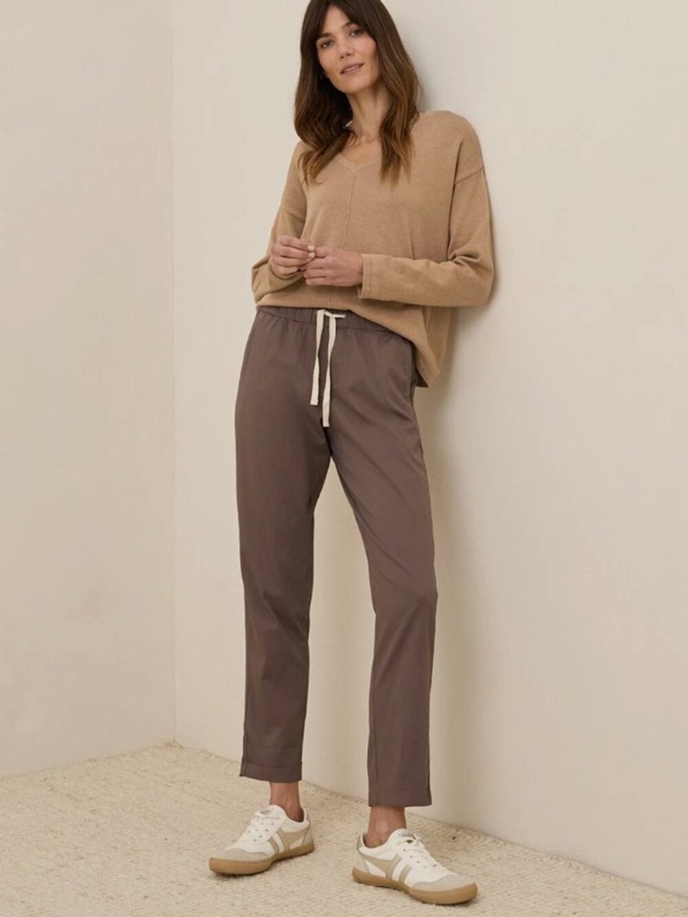 Pact Organic Daily Twill Pant Medium Deep Taupe - Picture 2 of 8